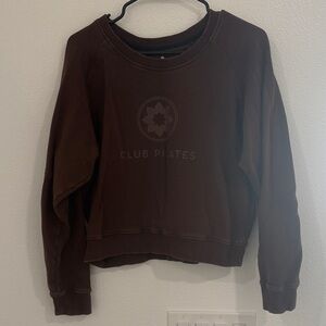 Club Pilates Women's Brown Crewneck Sweatshirt